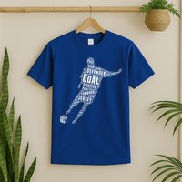 Soccer Futbol Player Word Art T-Shirt