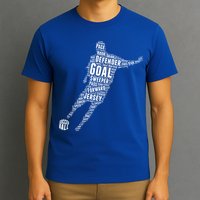 Soccer Futbol Player Word Art T-Shirt
