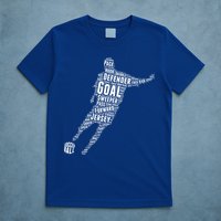 Soccer Futbol Player Word Art T-Shirt