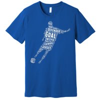 Soccer Futbol Player Word Art Premium T-Shirt