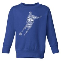 Soccer Futbol Player Word Art Toddler Sweatshirt