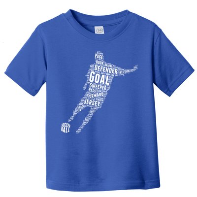 Soccer Futbol Player Word Art Toddler T-Shirt