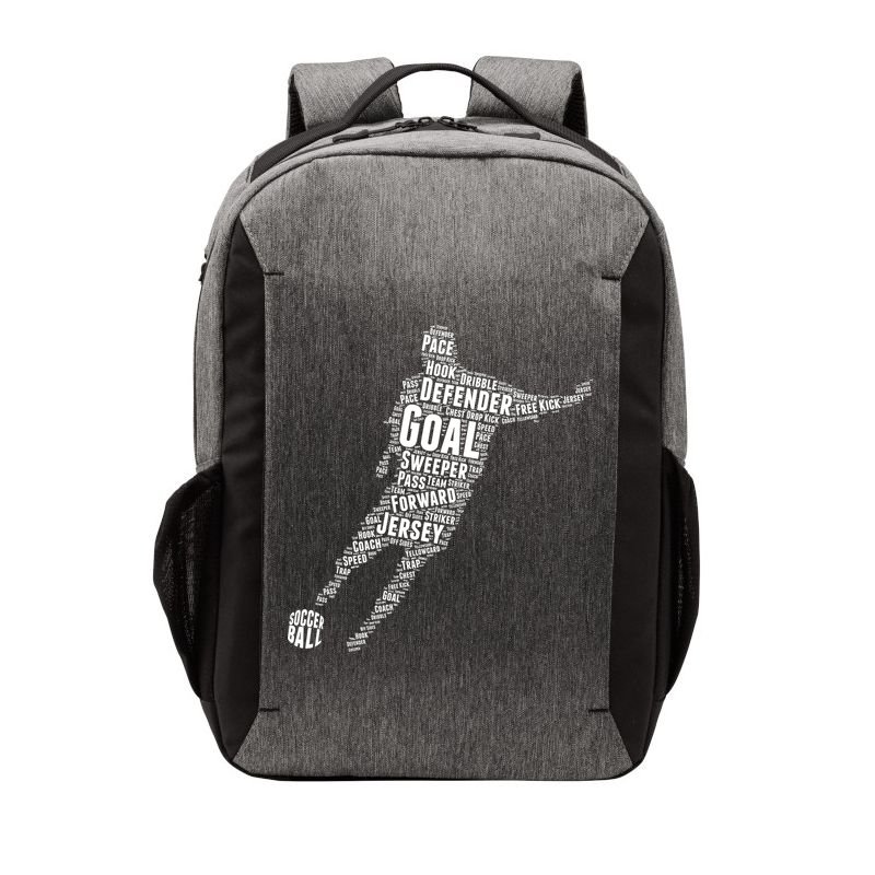 Soccer Futbol Player Word Art Vector Backpack