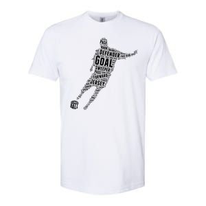 Soccer Futbol Player Word Art Softstyle CVC T-Shirt