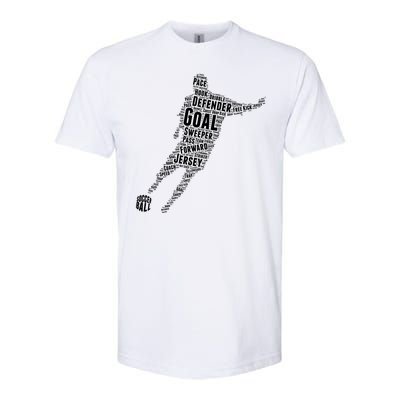 Soccer Futbol Player Word Art Softstyle® CVC T-Shirt