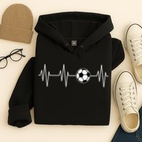 Soccer Heart Beat Hoodie