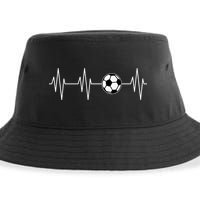 Soccer Heart Beat Sustainable Bucket Hat