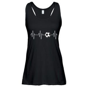 Soccer Heart Beat Ladies Essential Flowy Tank