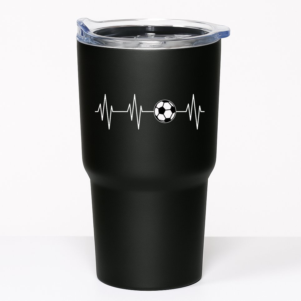Soccer Heart Beat Tumbler