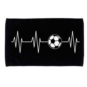 Soccer Heart Beat Microfiber Hand Towel