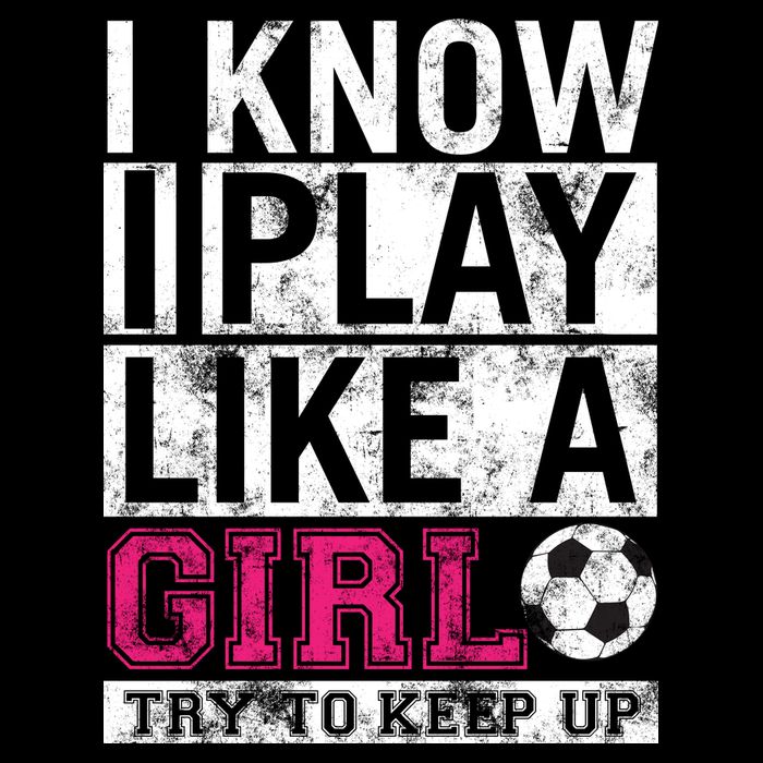Soccer I Know I Play Like a Girl Sustainable Bucket Hat