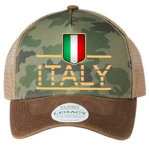 Soccer Italian Flag Italy Fan Logo Legacy Tie Dye Trucker Hat