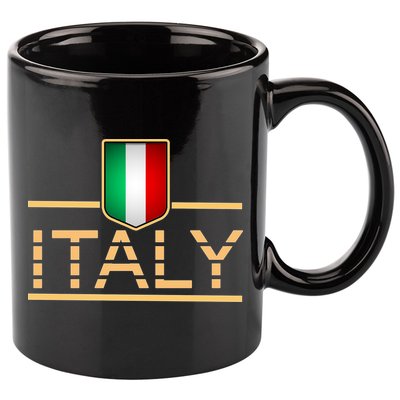 Soccer Italian Flag Italy Fan Logo 11oz C Handle Ceramic Mug