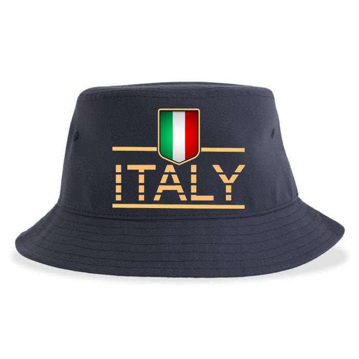 Soccer Italian Flag Italy Fan Logo Sustainable Bucket Hat