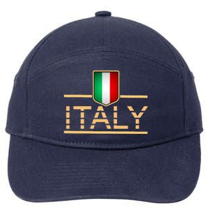 Soccer Italian Flag Italy Fan Logo 7-Panel Snapback Hat