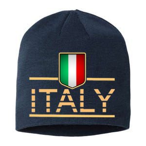 Soccer Italian Flag Italy Fan Logo Sustainable Beanie