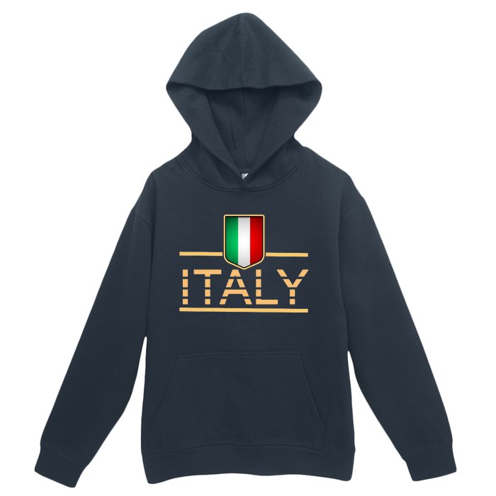 Soccer Italian Flag Italy Fan Logo Urban Pullover Hoodie