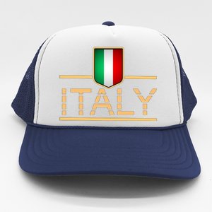 Soccer Italian Flag Italy Fan Logo Trucker Hat