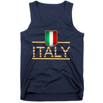 Soccer Italian Flag Italy Fan Logo Tank Top