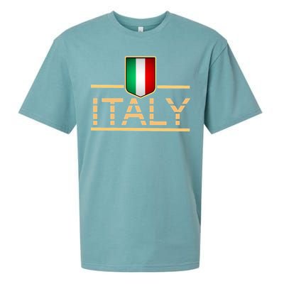 Soccer Italian Flag Italy Fan Logo Sueded Cloud Jersey T-Shirt