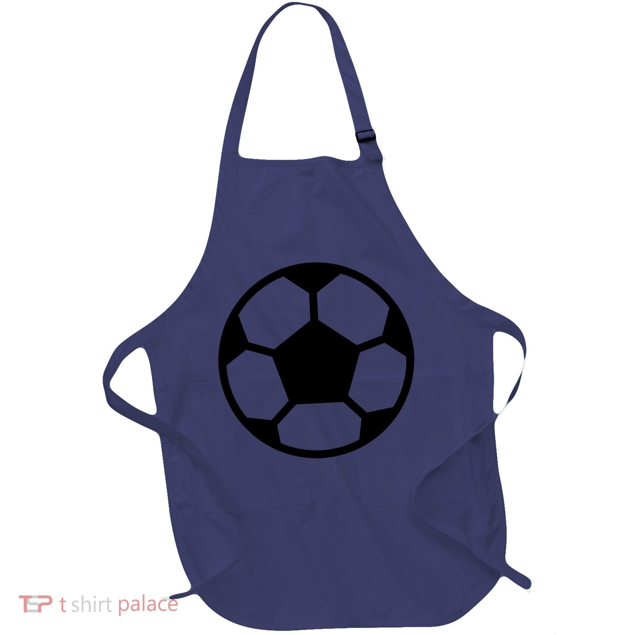Soccer Italian Forza Azzurri Italian Pride Full-Length Apron With Pockets