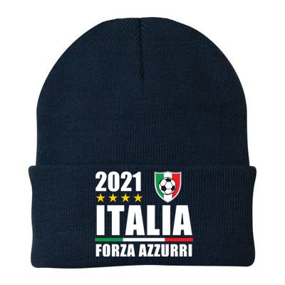 Soccer Italian Forza Azzurri Italian Pride Knit Cap Winter Beanie