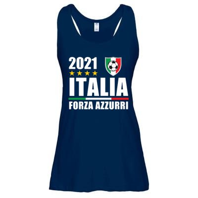 Soccer Italian Forza Azzurri Italian Pride Ladies Essential Flowy Tank