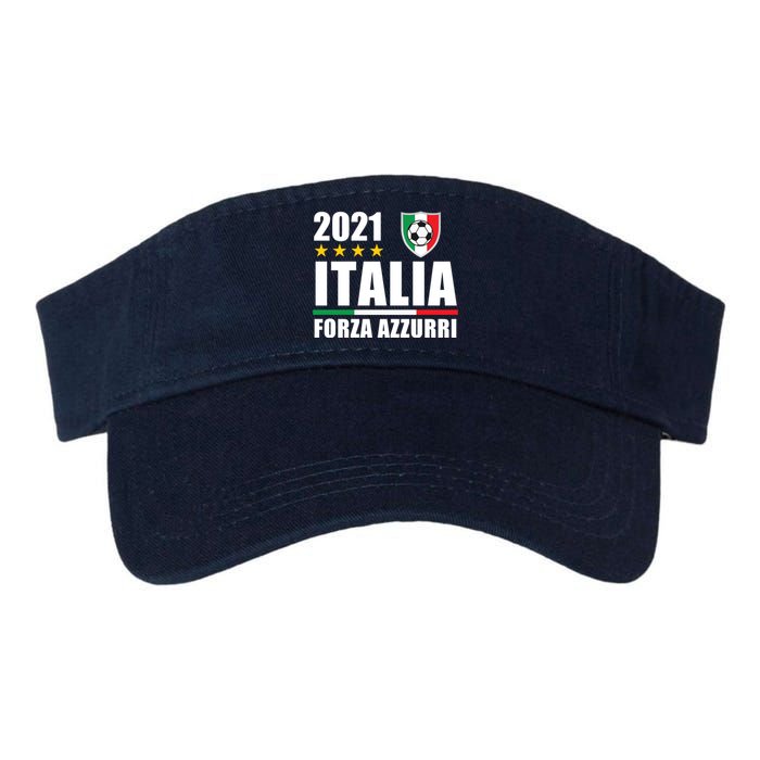 Soccer Italian Forza Azzurri Italian Pride Valucap Bio-Washed Visor