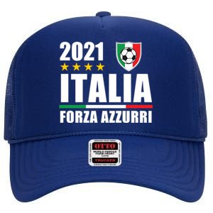 Soccer Italian Forza Azzurri Italian Pride High Crown Mesh Back Trucker Hat