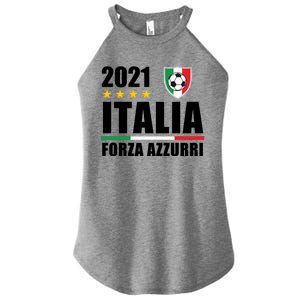 Soccer Italian Forza Azzurri Italian Pride Women's Perfect Tri Rocker Tank