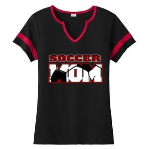 Soccer Mom Logo Ladies Halftime Notch Neck Tee