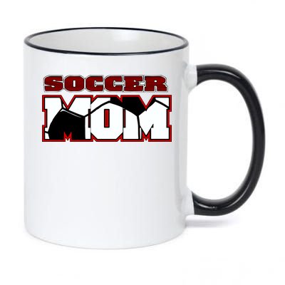 Soccer Mom Logo 11oz Black Color Changing Mug