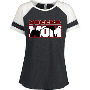 Soccer Mom Logo Enza Ladies Jersey Colorblock Tee