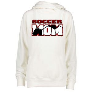 Soccer Mom Logo Womens Funnel Neck Pullover Hood