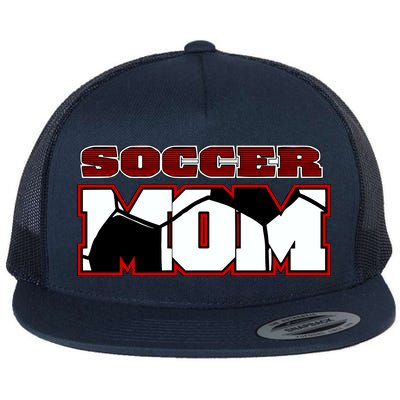 Soccer Mom Logo Flat Bill Trucker Hat