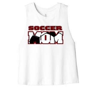 Soccer Mom Logo Women's Racerback Cropped Tank