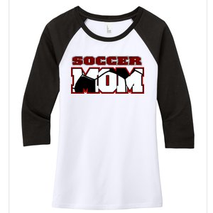 Soccer Mom Logo Women's Tri-Blend 3/4-Sleeve Raglan Shirt