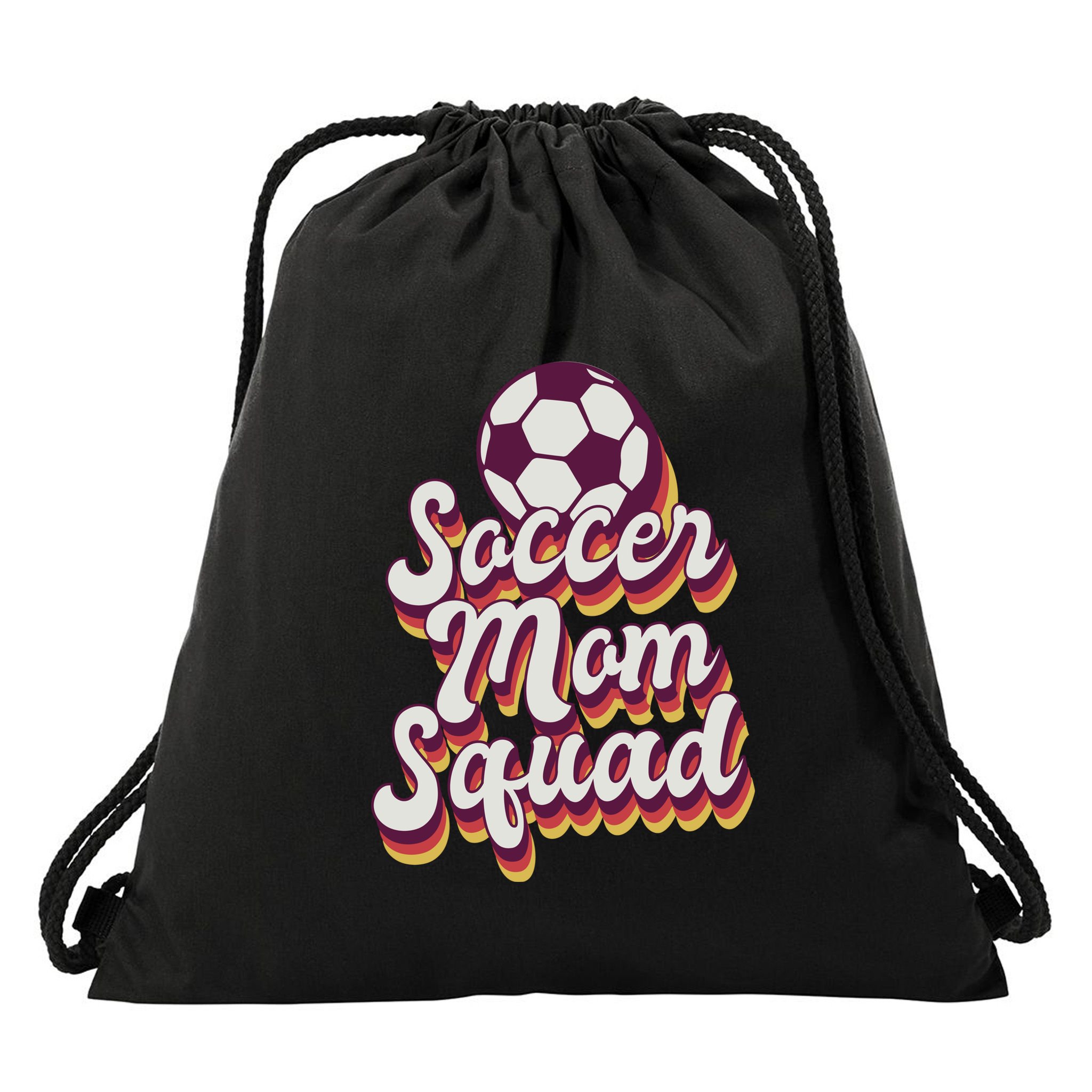Soccer Mom Squad Drawstring Bag