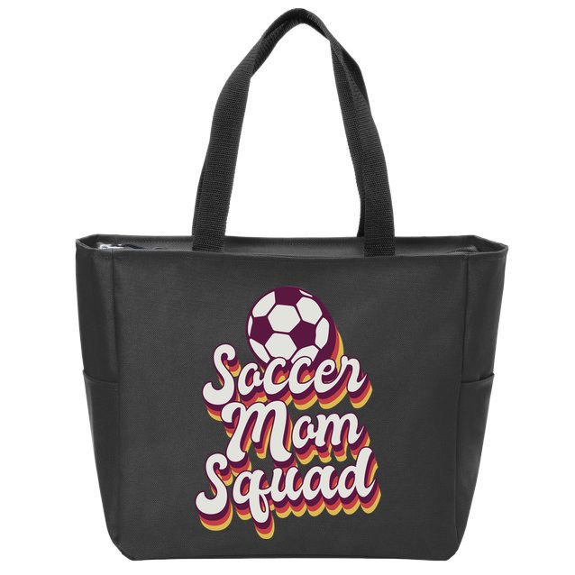 Soccer Mom Squad Zip Tote Bag