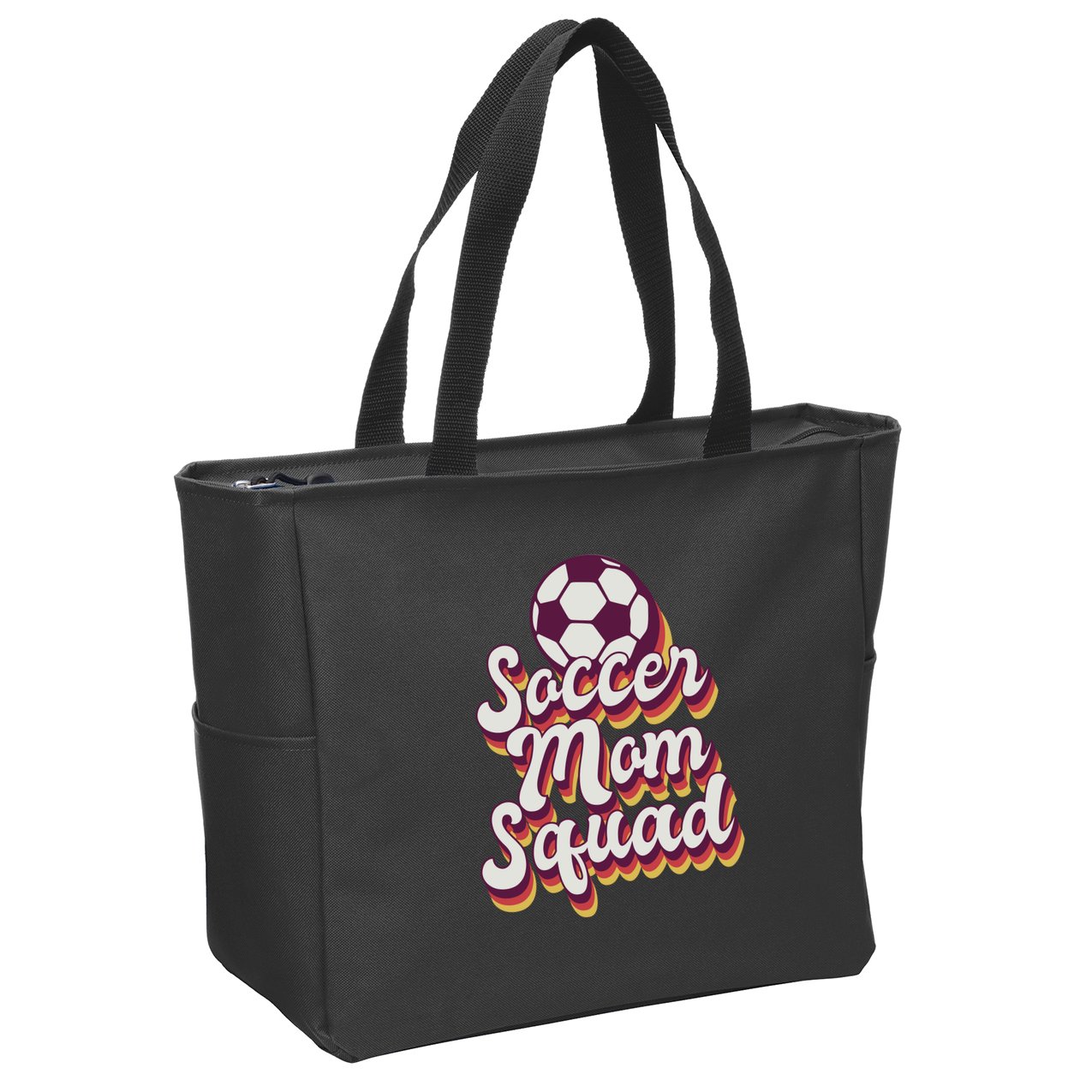 Soccer Mom Squad Zip Tote Bag