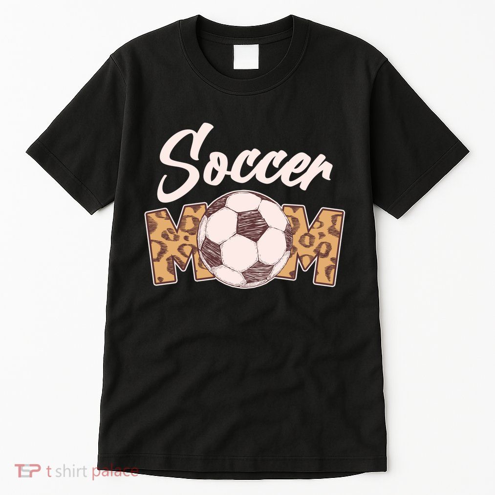 Soccer Mom Stylish Leopard Print Tall T-Shirt