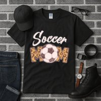 Soccer Mom Stylish Leopard Print Tall T-Shirt