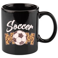 Soccer Mom Stylish Leopard Print 11oz C Handle Ceramic Mug