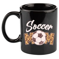 Soccer Mom Stylish Leopard Print 11oz C Handle Ceramic Mug
