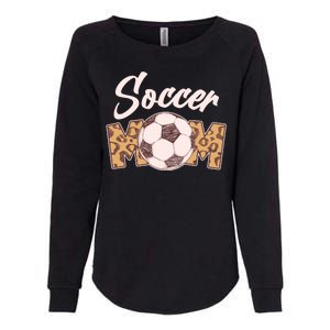 Soccer Mom Stylish Leopard Print Womens California Wash Sweatshirt