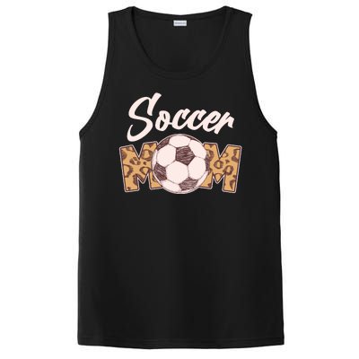 Soccer Mom Stylish Leopard Print PosiCharge Competitor Tank