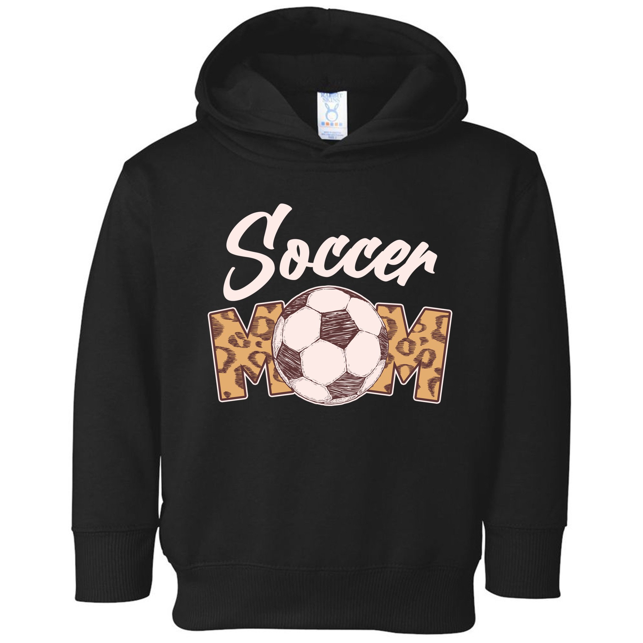 Soccer Mom Stylish Leopard Print Toddler Hoodie