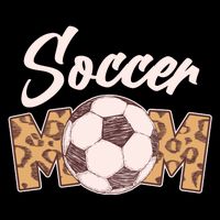 Soccer Mom Stylish Leopard Print Toddler Hoodie