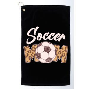 Soccer Mom Stylish Leopard Print Platinum Collection Golf Towel