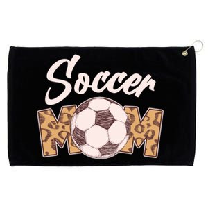 Soccer Mom Stylish Leopard Print Grommeted Golf Towel